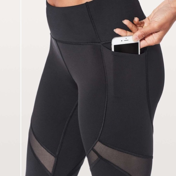 RARE 🆕 COMPRESSION LULULEMON SZ.10 ON PACE CROPS NULUX™️ 21” BNWT - Picture 1 of 14